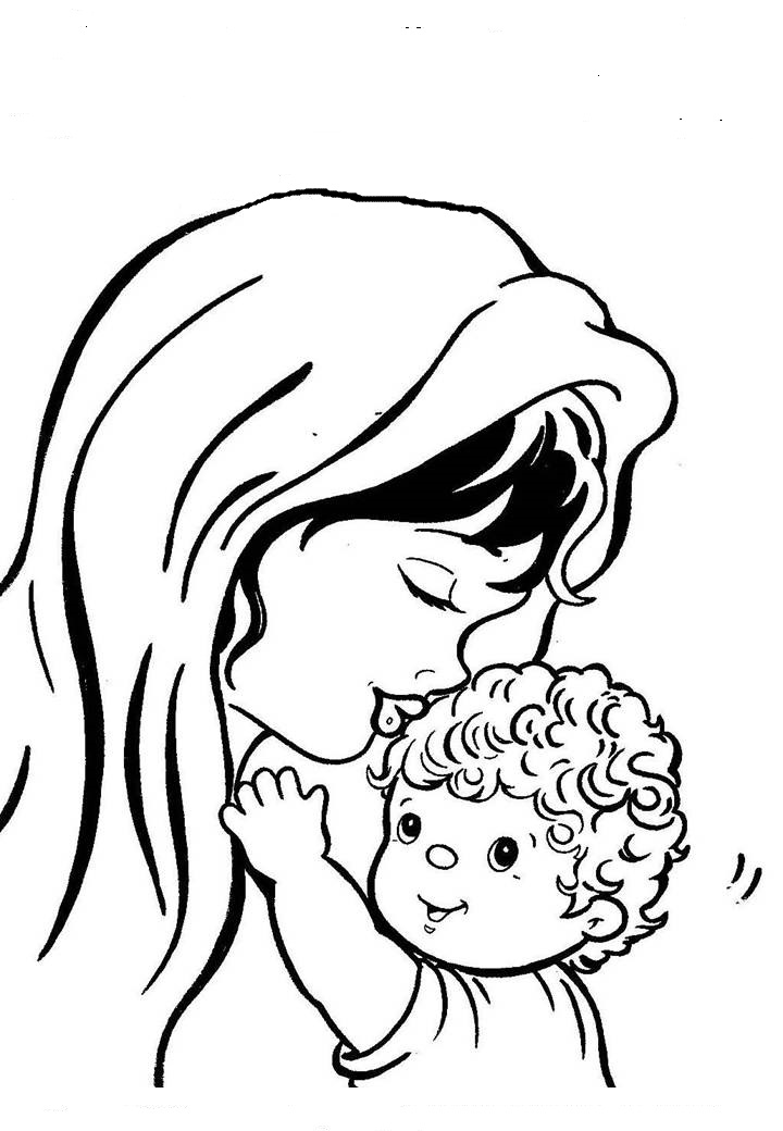 imagens de desenhos para colorir dia das mães