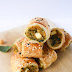 SPINACH, CHICKPEA AND SWEET POTATO SAUSAGE ROLLS