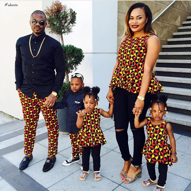 Beautiful Family Ankara Styles matching african outfits for family, latest african ankara styles for family, parents and kids ankara styles and designs, trendy ankara designs and styles for family, Beautiful Family Ankara Styles