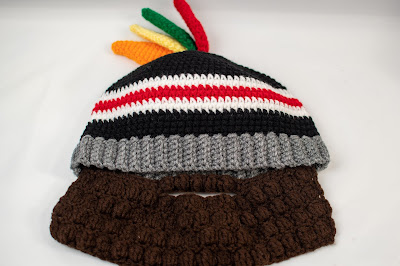 Chicago Blackhawks Hat - Free Crochet Pattern
