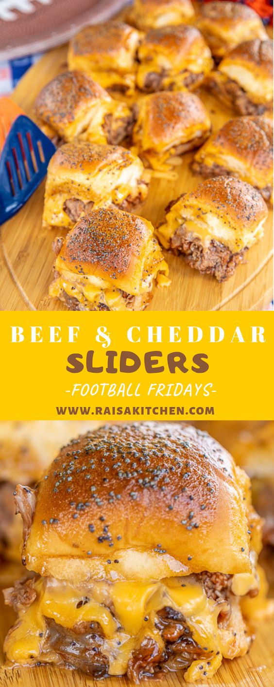Beef & Cheddar Sliders - perfect for watching football, parties or a quick lunch and dinner. Seriously delicious!! Hawaiian rolls, deli roast beef, bbq sauce, cheddar cheese, butter, dijon mustard, worcestershire, brown sugar and poppy seeds. Can assemble ahead of time and bake when ready to serve. You might want to double the recipe - these don't last long in our house! Beef & Cheddar Sliders - perfect for watching football, parties or a quick lunch and dinner. Seriously delicious!! Hawaiian rolls, deli roast beef, bbq sauce, cheddar cheese, butter, dijon mustard, worcestershire, brown sugar and poppy seeds. Can assemble ahead of time and bake when ready to serve. You might want to double the recipe - these don't last long in our house!