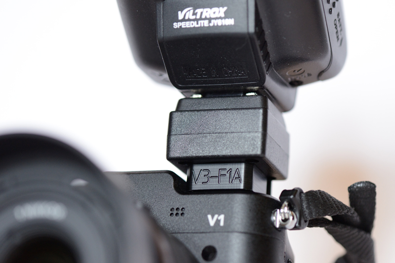 Adapting Camera The next generation of Nikon 1 flash adapter is the V3F1A