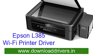 Epson L385 Wifi All in One Printer driver and Scanner software download
