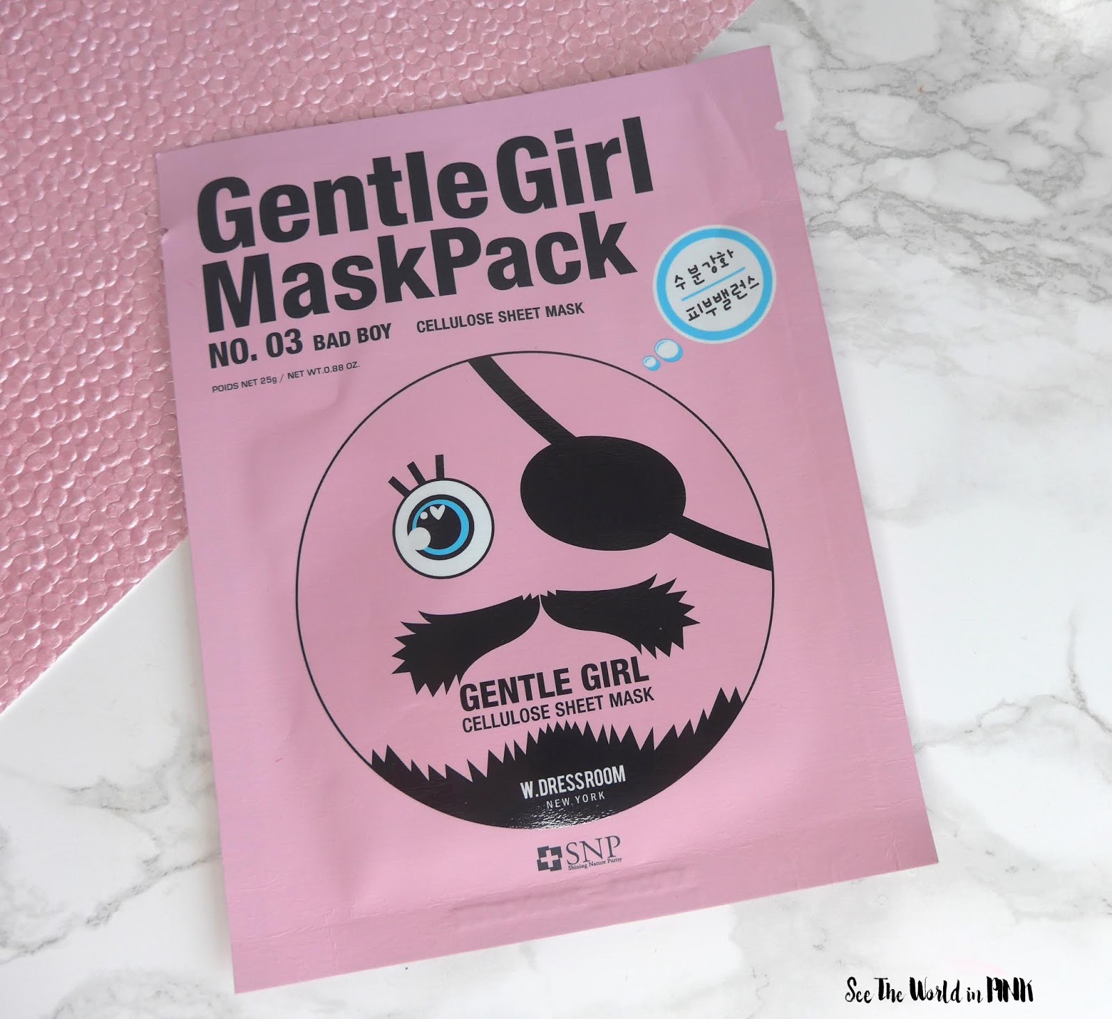 Skincare Sunday #CBBGetsSheetFaced SNP Gentle Girl Mask Pack Bad Boy