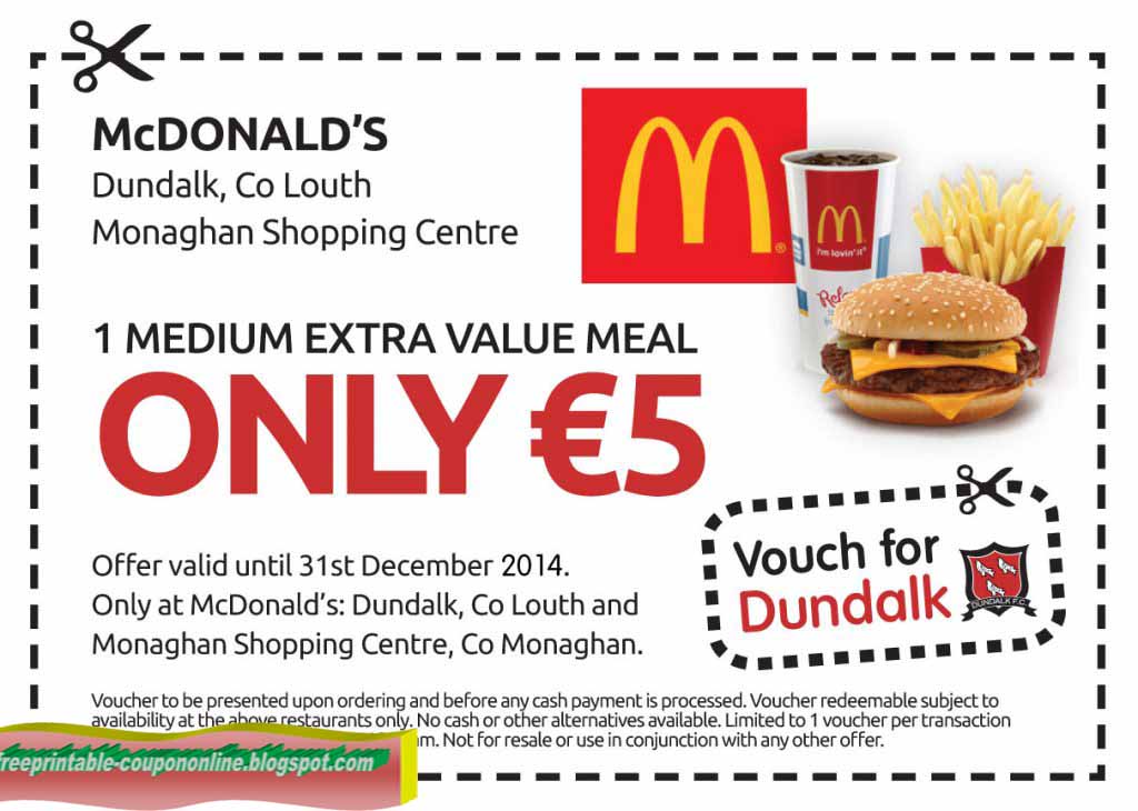 Mcdonalds printable coupons 2018 canada