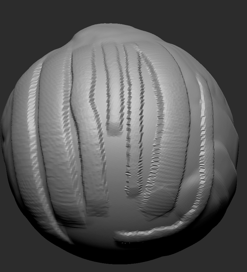 estenuado Zbrush, con la brocha de claybuildup