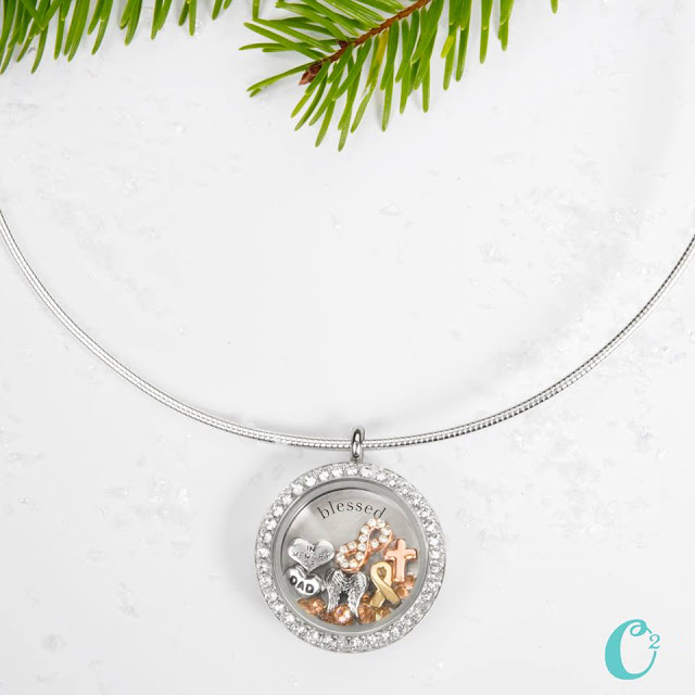 Blessed Origami Owl Living Locket on Collar Chain available at StoriedCharms.com