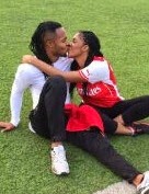 2 Awww, Flavour kisses the love of his life and babymama, Sandra