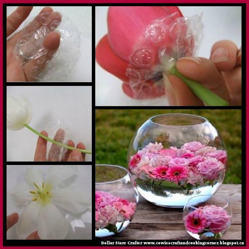 Dollar Store Crafter Turn Bubble Wrap Into Flower Floats