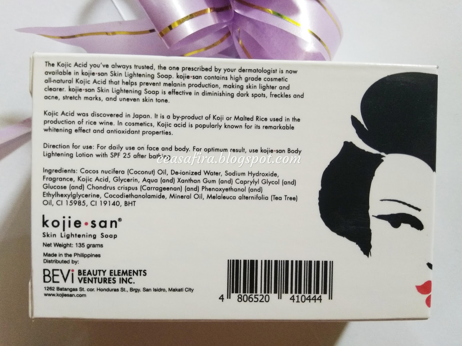 Kandungan Sabun Kojie San Homecare24