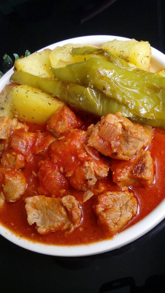 Carne Con Tomate En Olla Expres Esther y su mundo ollas GM: CARNE CON TOMATE EN OLLA GM
