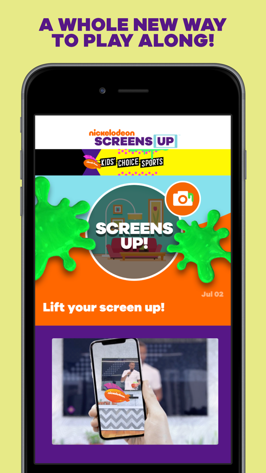 NickALive! Nickelodeon Launches New AR App 'Screens Up'