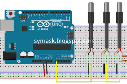 Menggunakan 3 Sensor Suhu DS18B20 pada Arduino