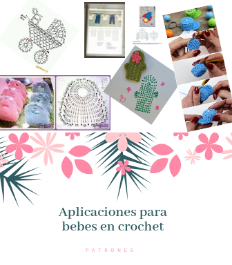 50 Aplicaciones en crochet para bebés (Patrones)