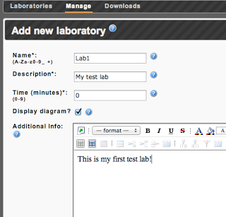 Adding a lab in Cisco IOU