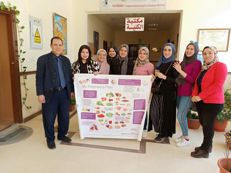 Dr. Alaa Mosbah with lovely sixth year medical students