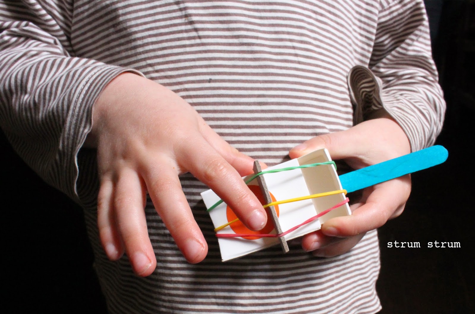 The Academy of Gentle Arts matchbox guitar