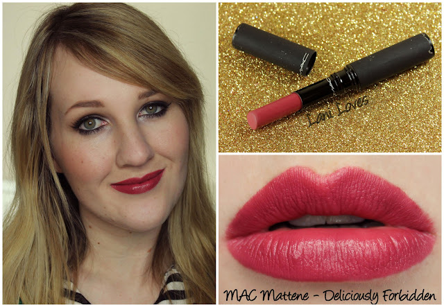 MAC Deliciously Forbidden Mattene lipstick swatch MAC Deliciously Forbidden Mattene lipstick swatch