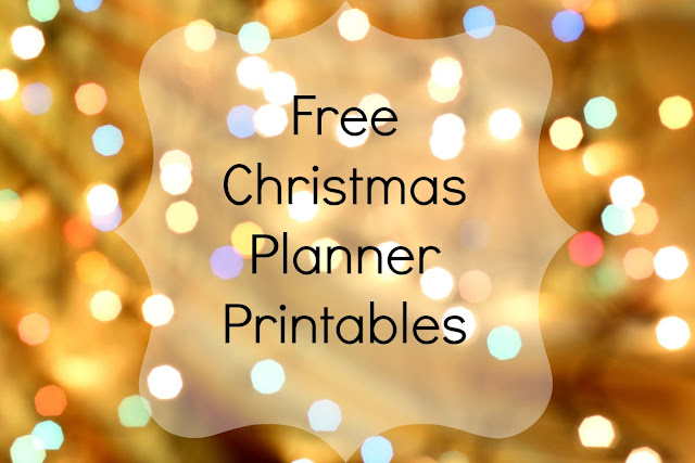 Free christmas planner printables