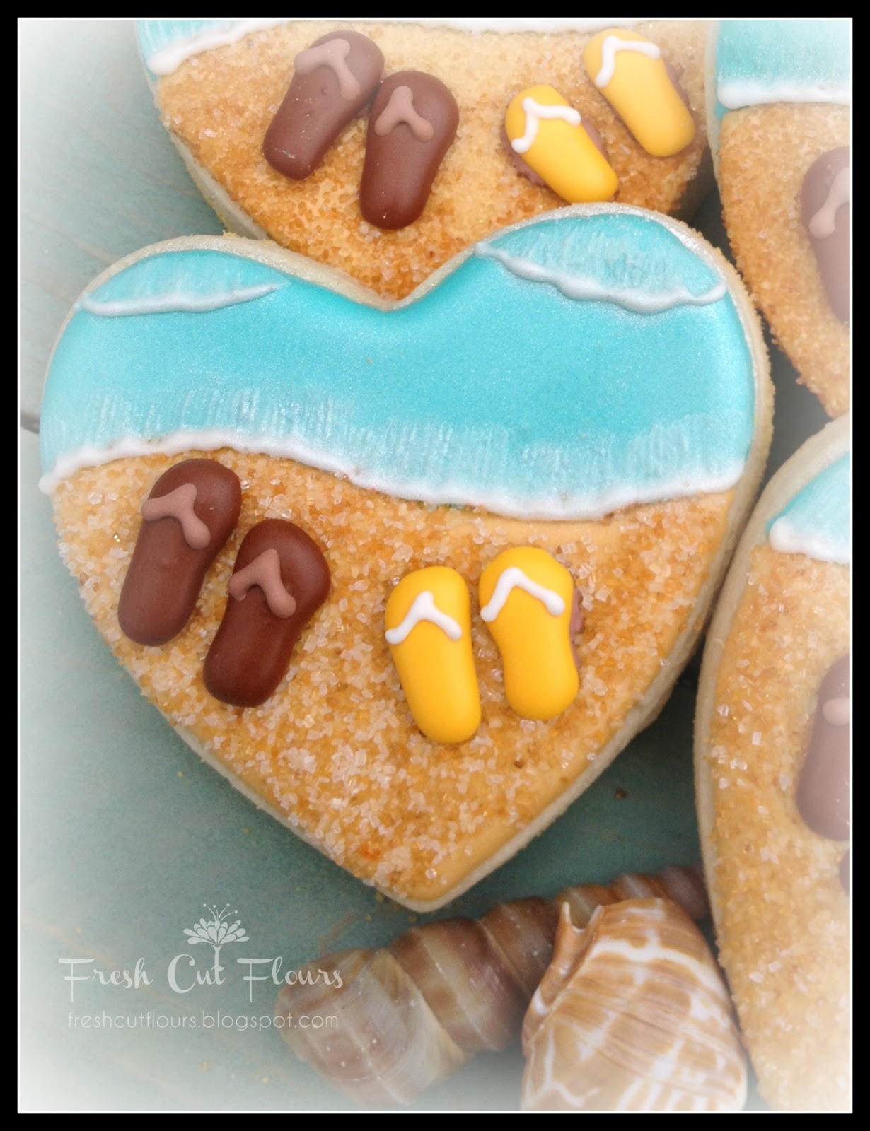 Fresh Cut Flours: Beach themed cookies...