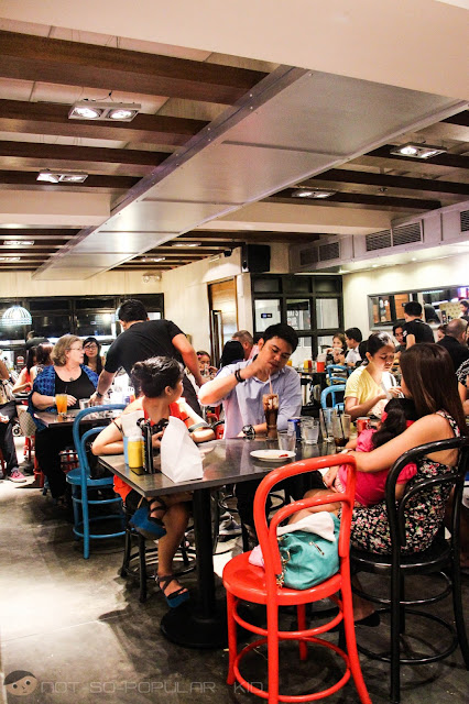 Inside the Burger Bar in Greenbelt 2, Makati