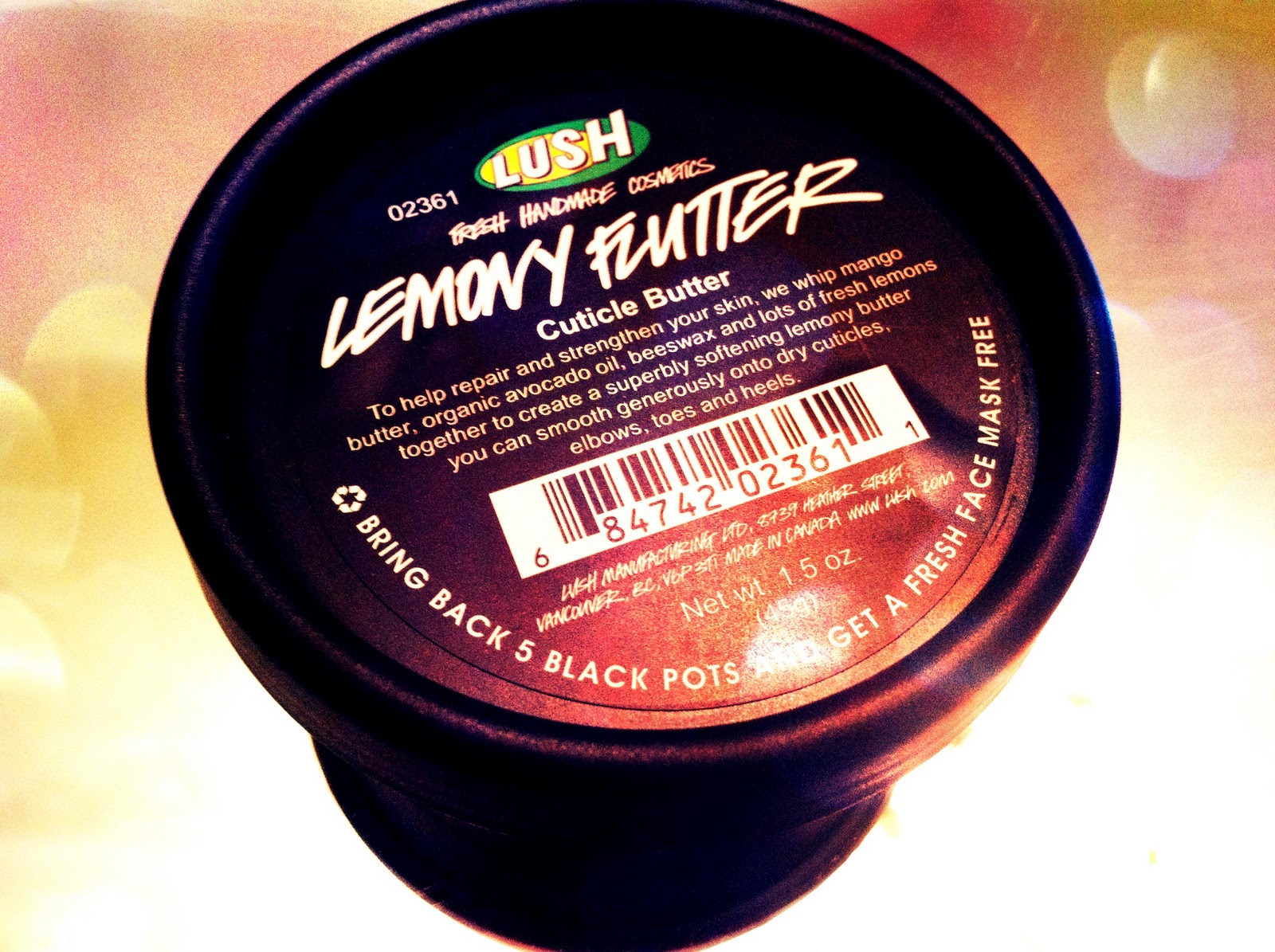 Review Lush Lemony Flutter Cuticle Butter