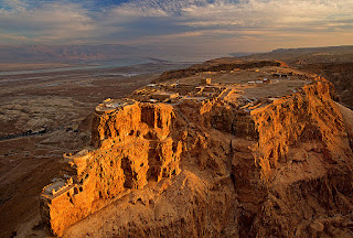 Masada Hilltop - view from the sky
