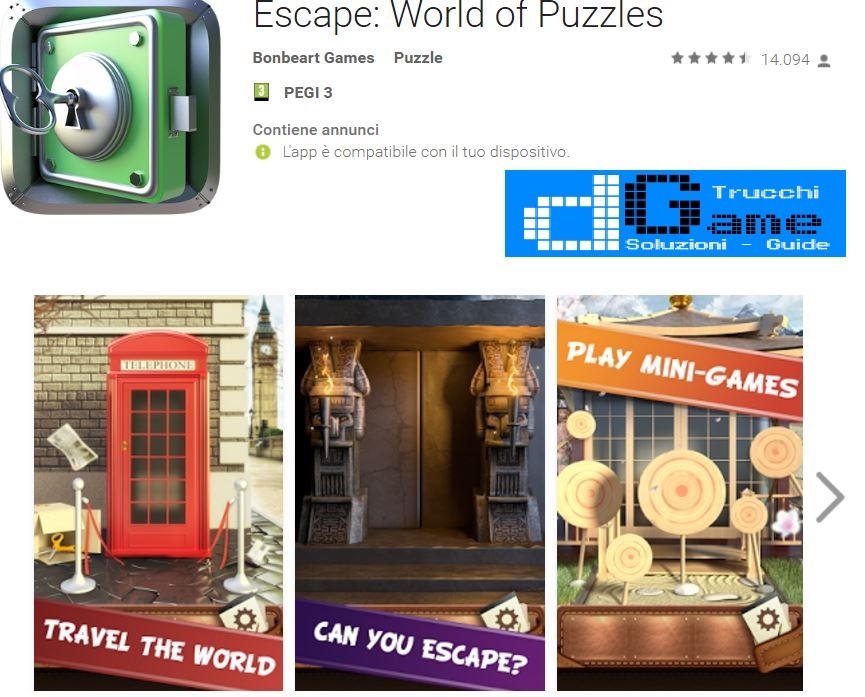 Soluzioni Escape: World of Puzzles