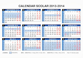 Calendar scolar 2013-2014