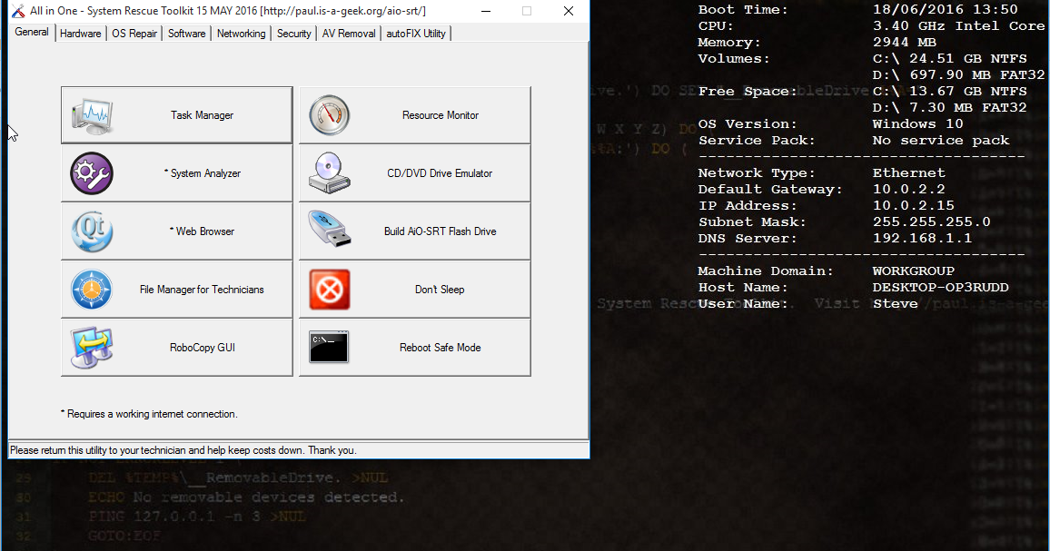 RMPrepUSB, Easy2Boot and USB booting All in One System Rescue ISO