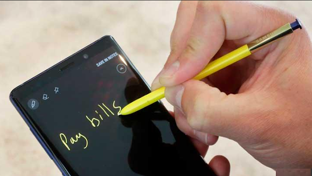 Cara menggunakan S Pen pada Galaxy Note 9 Oreo 8.1. 