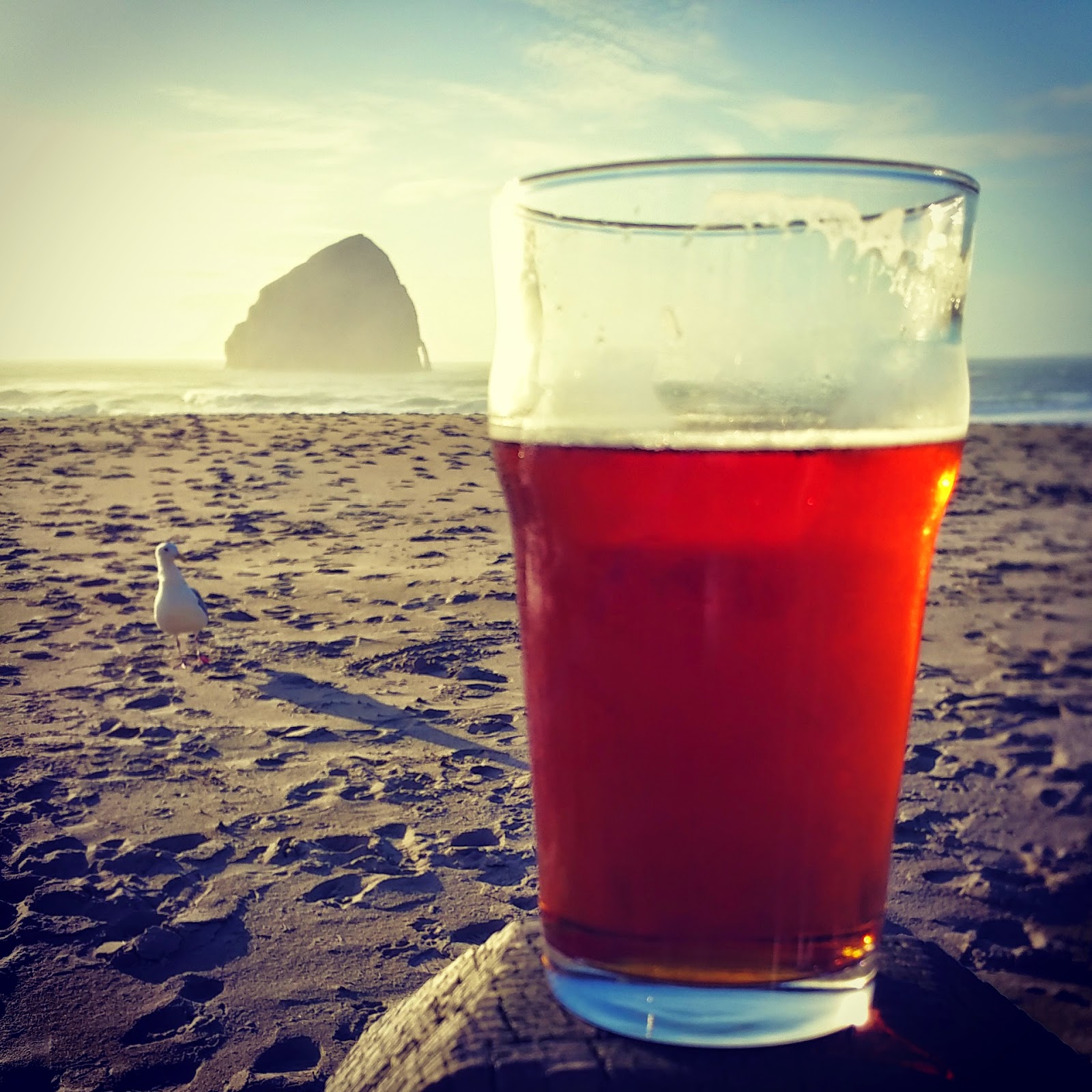 Beer at Pelican Brewery in Pacific City, Oregon