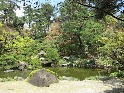 Japanese garden scene