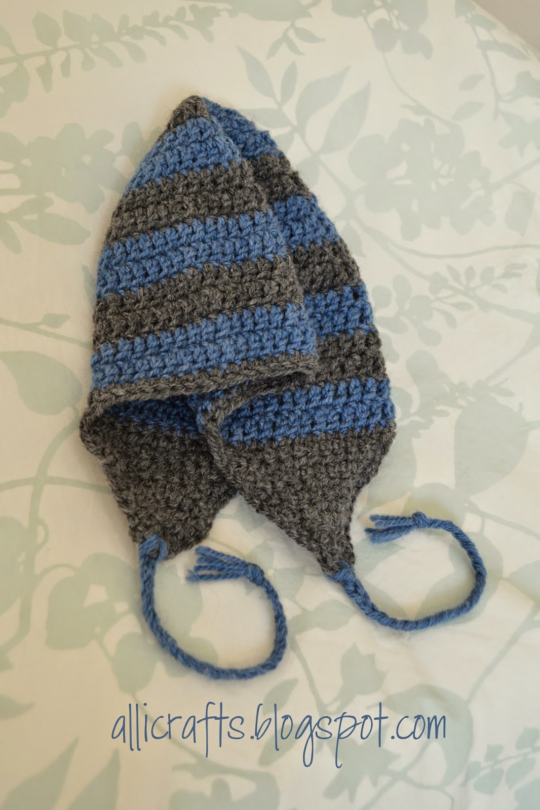 Alli Crafts Free Pattern Earflap Hat Adult Medium/Large