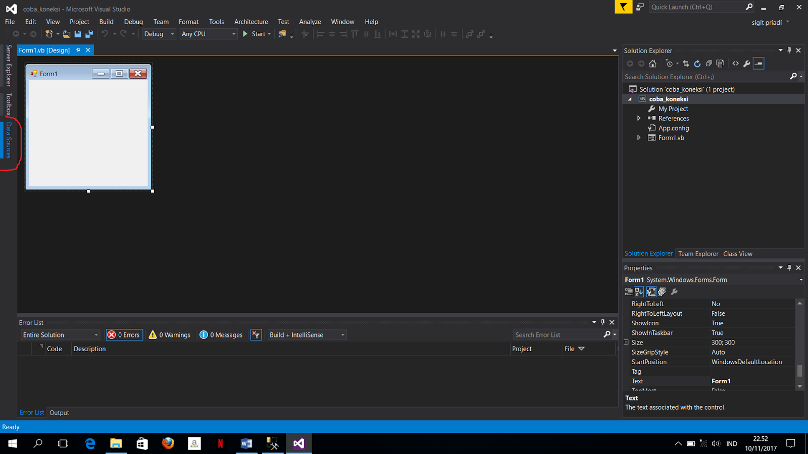 Form errors