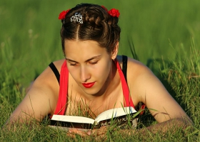 A habit of concentration when reading. A habit of concentration when reading.