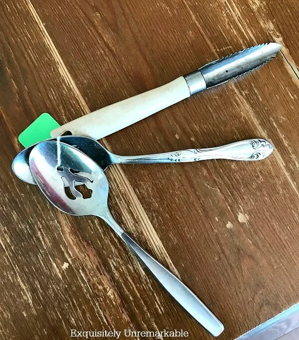 Thrift Store Spoons and A Corer