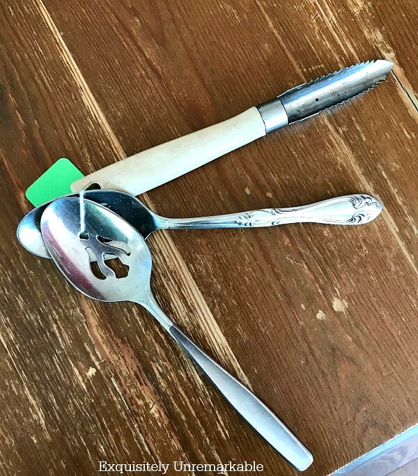 Thrift Store Spoons and A Corer