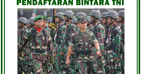 Pendaftaran Calon Bintara TNI 2019-2020 | Pendaftaran 2019