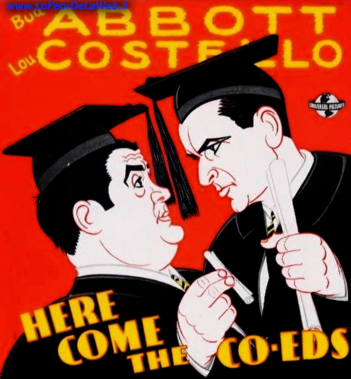 Dos Cabezudos (Abbott y Costello/1945/Here Come the Co-Eds)