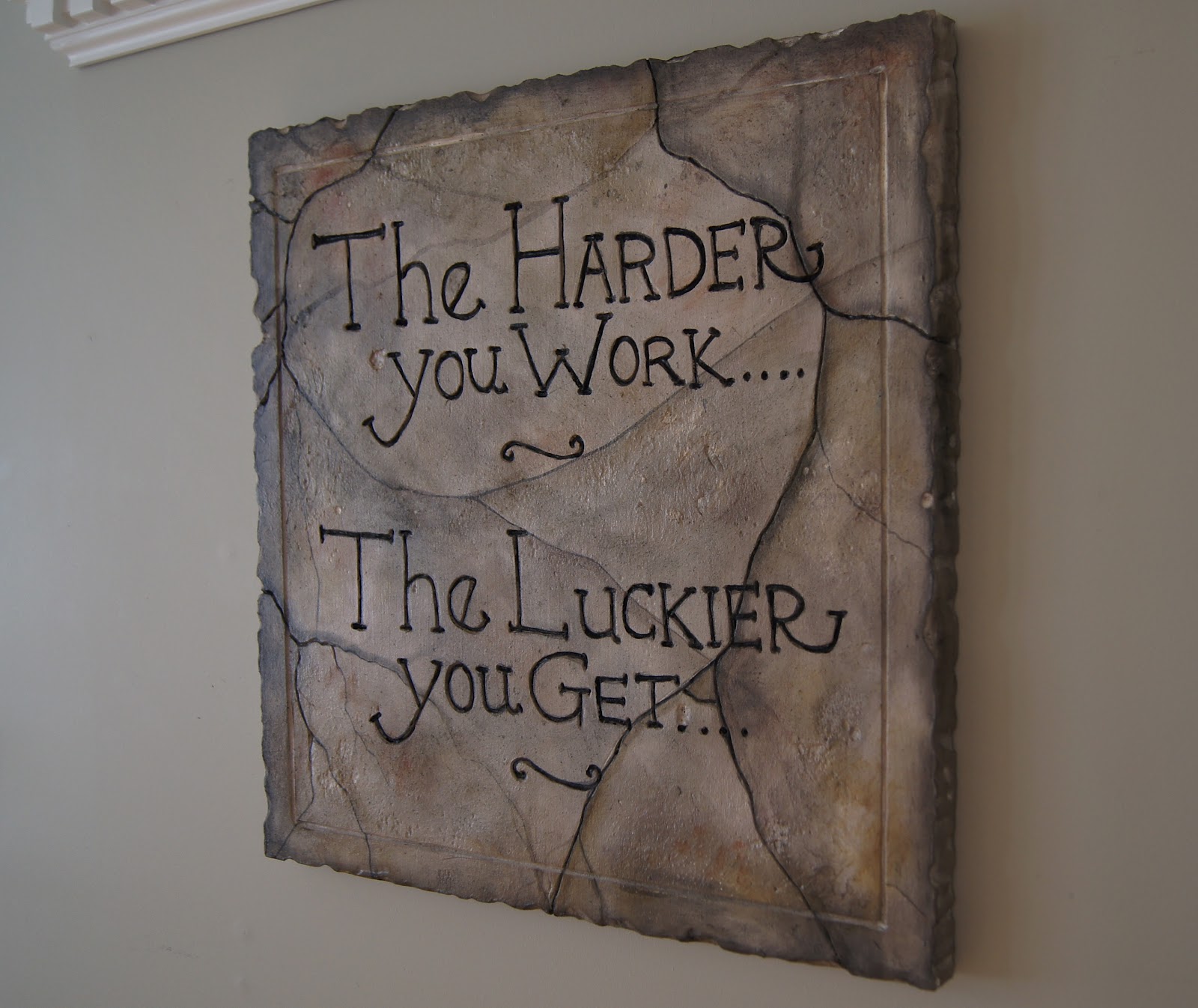 Artistic Environments Inspirational Quote Plaques * Stone Marble Cement