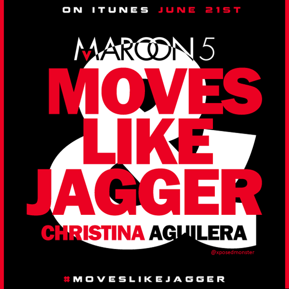 Christina aguilera maroon 5 moves like jagger