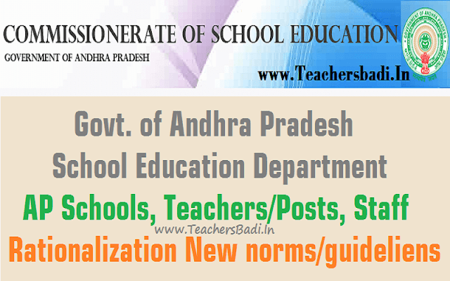 AP Schools,Posts,Staff Rationalization New Norms and Guidelines-Rc.4102 AP Schools,Posts,Staff Rationalization New Norms and Guidelines-Rc.4102