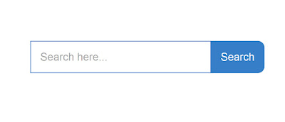 Clean blue search widget