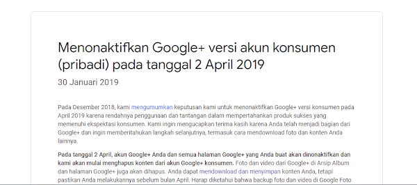 Google Plus Versi Konsumen Dihapus Google Plus Versi Konsumen Dihapus