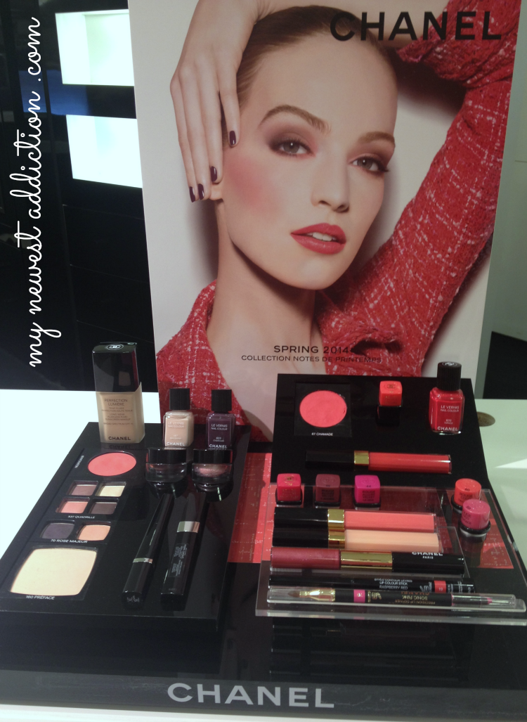 Chanel Spring 2014 makeup cosmetics beauty red pink lipstick blush nail polish 