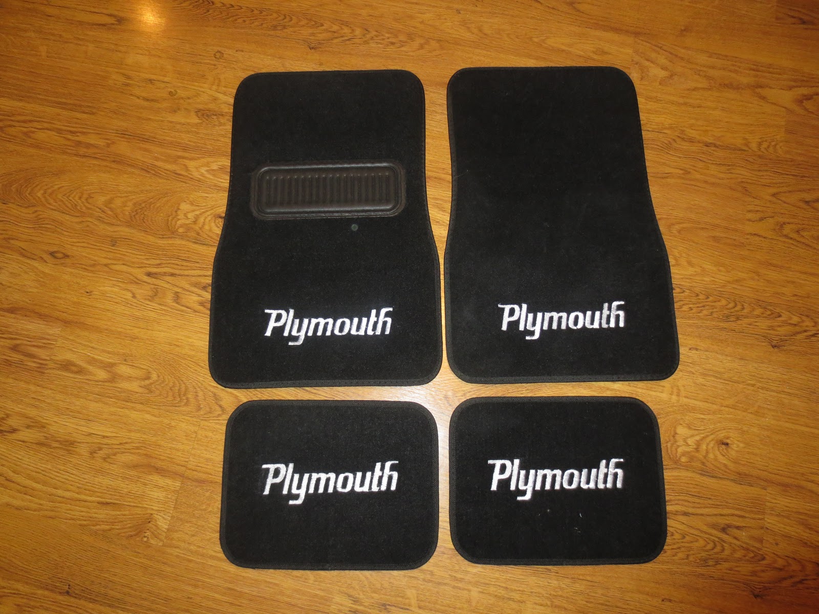 Grandma's Handywork Embroidered Floor mats.