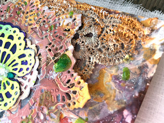 Scraps of Darkness and Scraps of Elegance: mixed media and scrapbooking products from all your favorite manufacturers. Monica Lowrance created this beautiful mixed media card with products from our store: www.scrapsofdarkness.com