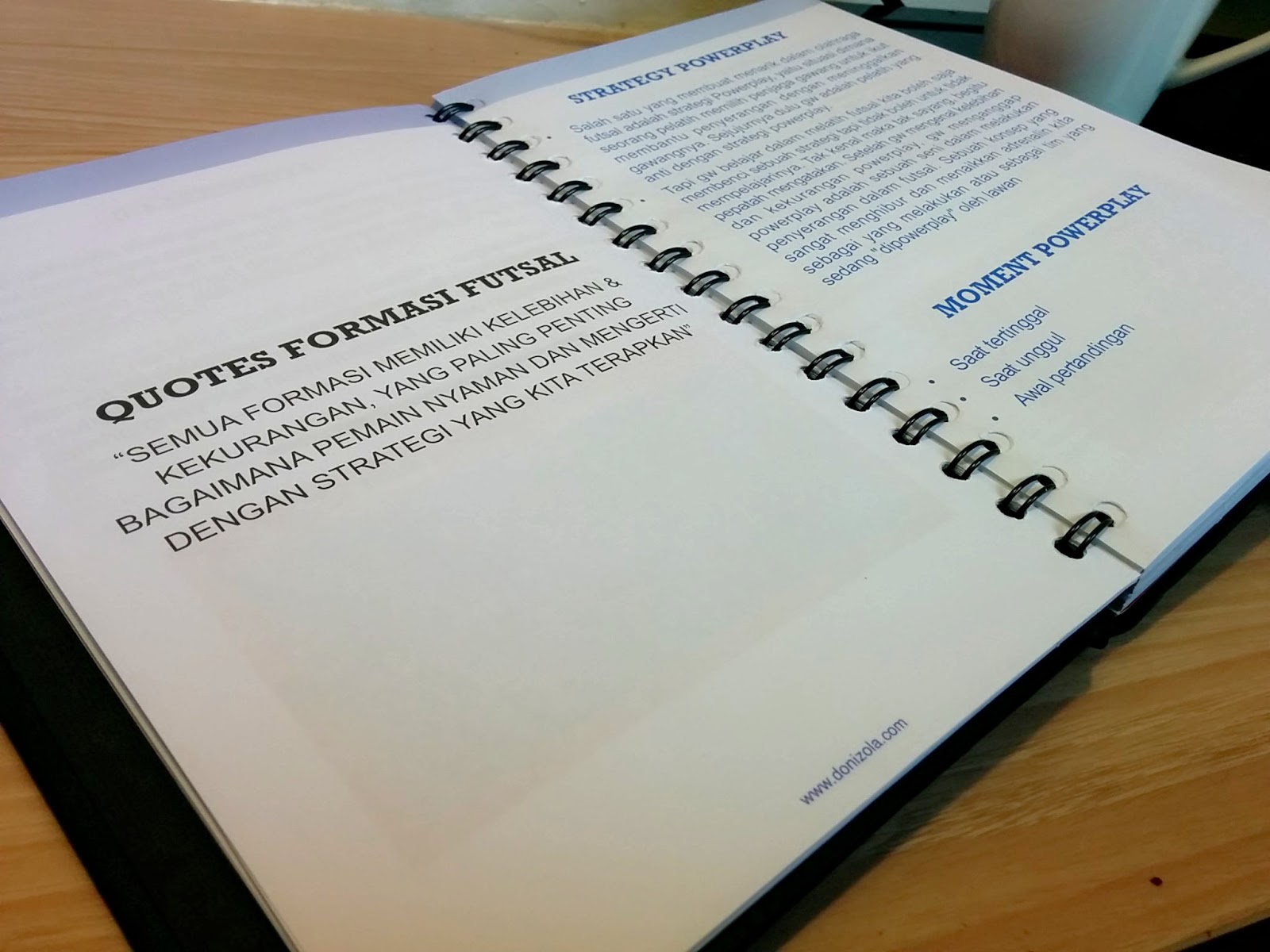 Buku Agenda Futsal 2016, Ide Kreatif dan Bermanfaat dari Doni Zola