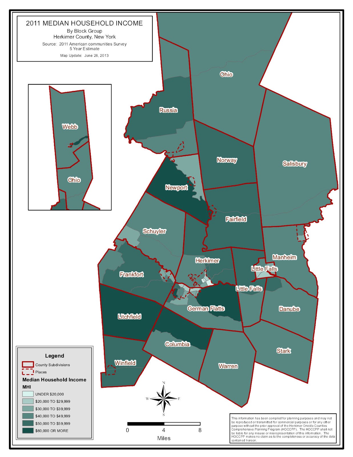 Herkimer and Oneida Counties Census Data Affiliate MAPS PAGE Maps